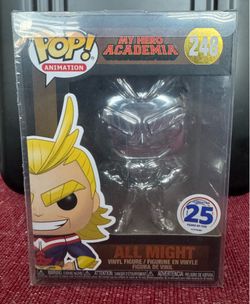 All Might Funko Pop (248) Silver Chrome
