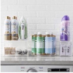 5 Piece Closet, Pantry, Laundry Edit, Plastic Modular Storage System Organization 