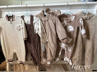 Baby clothes and walker