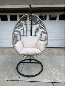 Hanging Egg Chair with Stand