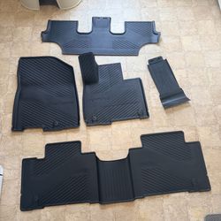 Genuine Kia Telluride HYBRID 2027 Floor Mats - Front, 2nd & 3rd Row All-Weather