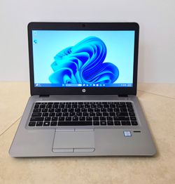 HP EliteBook Laptop w/14" FHD Screen,Intel VPro i7, 256GB SSD, 8GB RAM,HDMI,USB-C, Win 11pro,B&O sound->Durable and Very Fast!