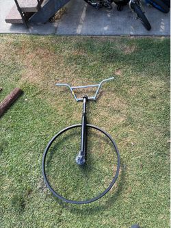 Fork rim stem and brand new chrome s&m bars