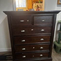 Brown Wood Dresser