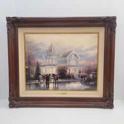 Thomas Kinkade - Christmas Memories Art Print Limited Edition Framed S/N Canvas