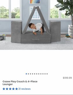 Cozee Play Couch & 4 piece lounger/ couch/ sofa/ toys/ kids/ furniture/ new