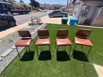 Leather barstools