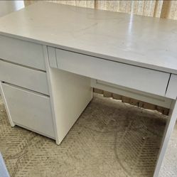 Wood Desk White 