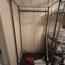Rolling Clothing Rack 
