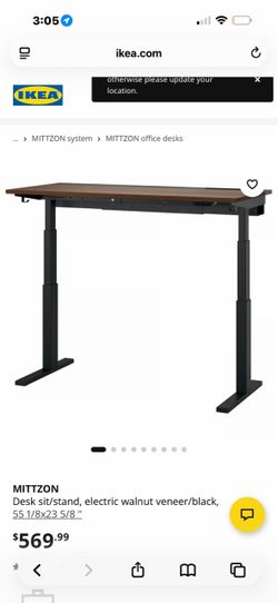 Ikea MITTZON standing/sitting desk