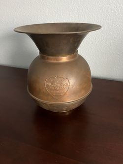 Vintage Wells Fargo Brass Spittoon