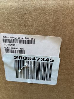 Whirlpool washing machine gearcase w10811956