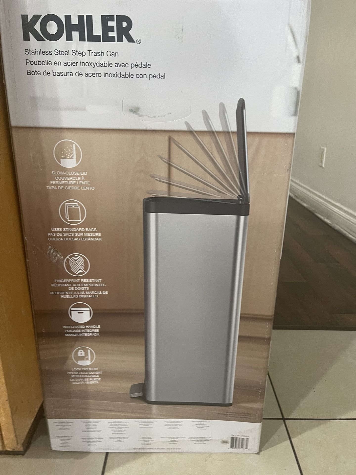 Stainless Steel Kohler Trash Can