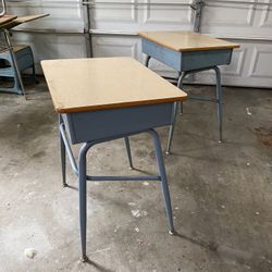 Vintage School Desks 