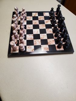 Solid marble chessboard. Green Bay Wisconsin.