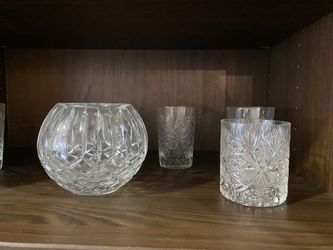 Vintage Russian Cut Crystals Glassware Tableware $3 each piece