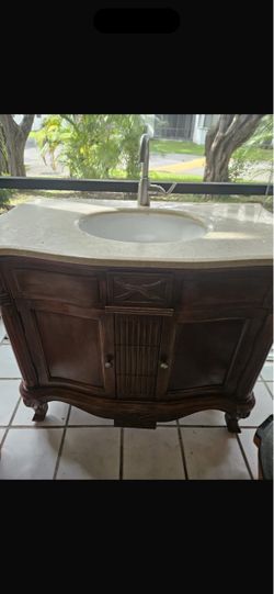 Sink bathroom vanity / mueble con baño lava mano