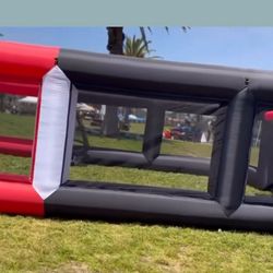 Inflatable Soccer Field. 3-1  Soccer Basketball And Volleyball 20x40feet  Used One Time  Perfect Condition Comes With New Blower