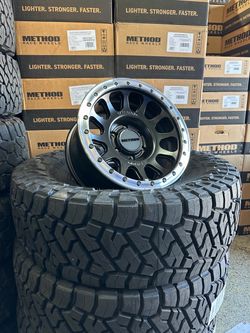 17” 6x5.5/6x135 Package deal available // Toyo tires with method wheels(Rash ring included)