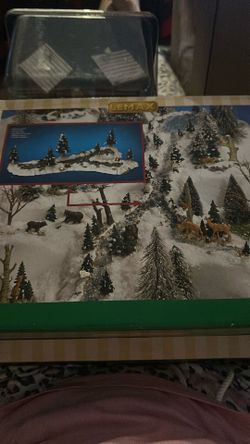 Lemax: Pond And Fisherman House