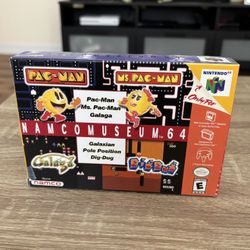 Original Nintendo 64 (N64) Game Namco Museum 64 CIB
