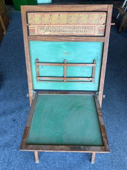 vintage child's combination chalkboard easel