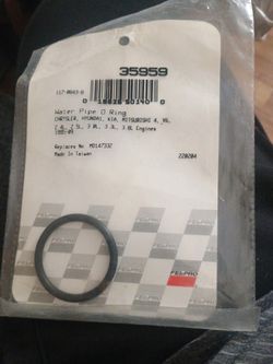 Water Pipe I Ring Chrysler, Hyundai, Kia,Mitsubishi 4, V6, 2 4o, 2 5L, 3 0L, 3 33L, 3 8L Engines Repales MD147332 