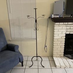 vintage iron candle holder 