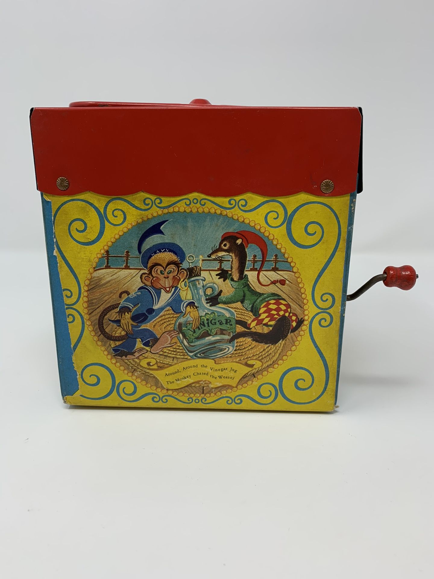 Vintage 1950s Tin Toys Mattel Jack in the Box