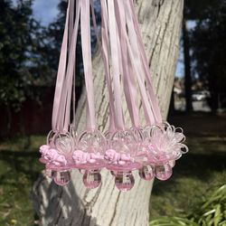 Baby shower necklace chupones