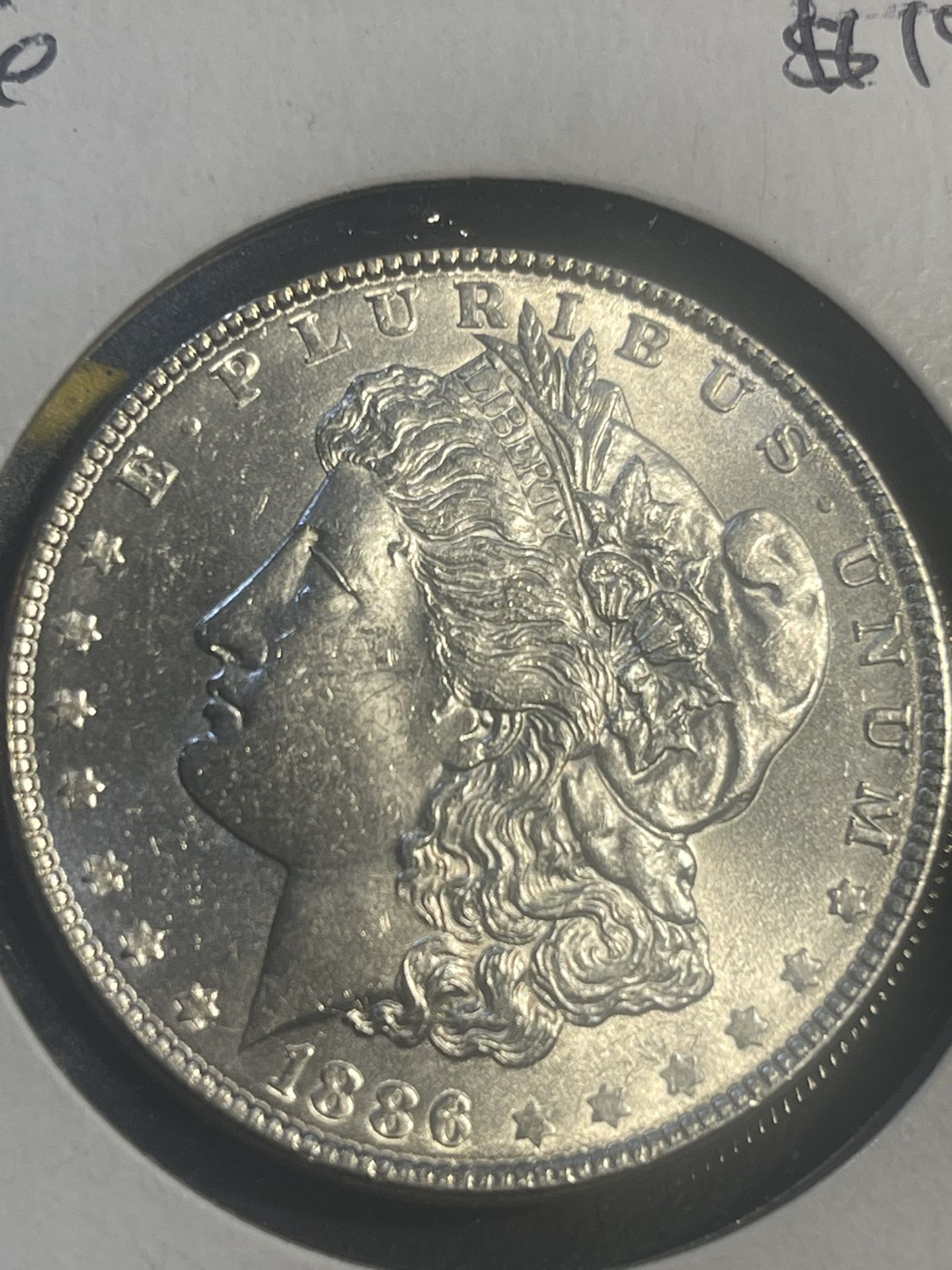 1886 Silver Morgan Dollar BU 