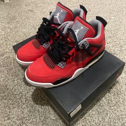 Men's red sneakers and sports shoes