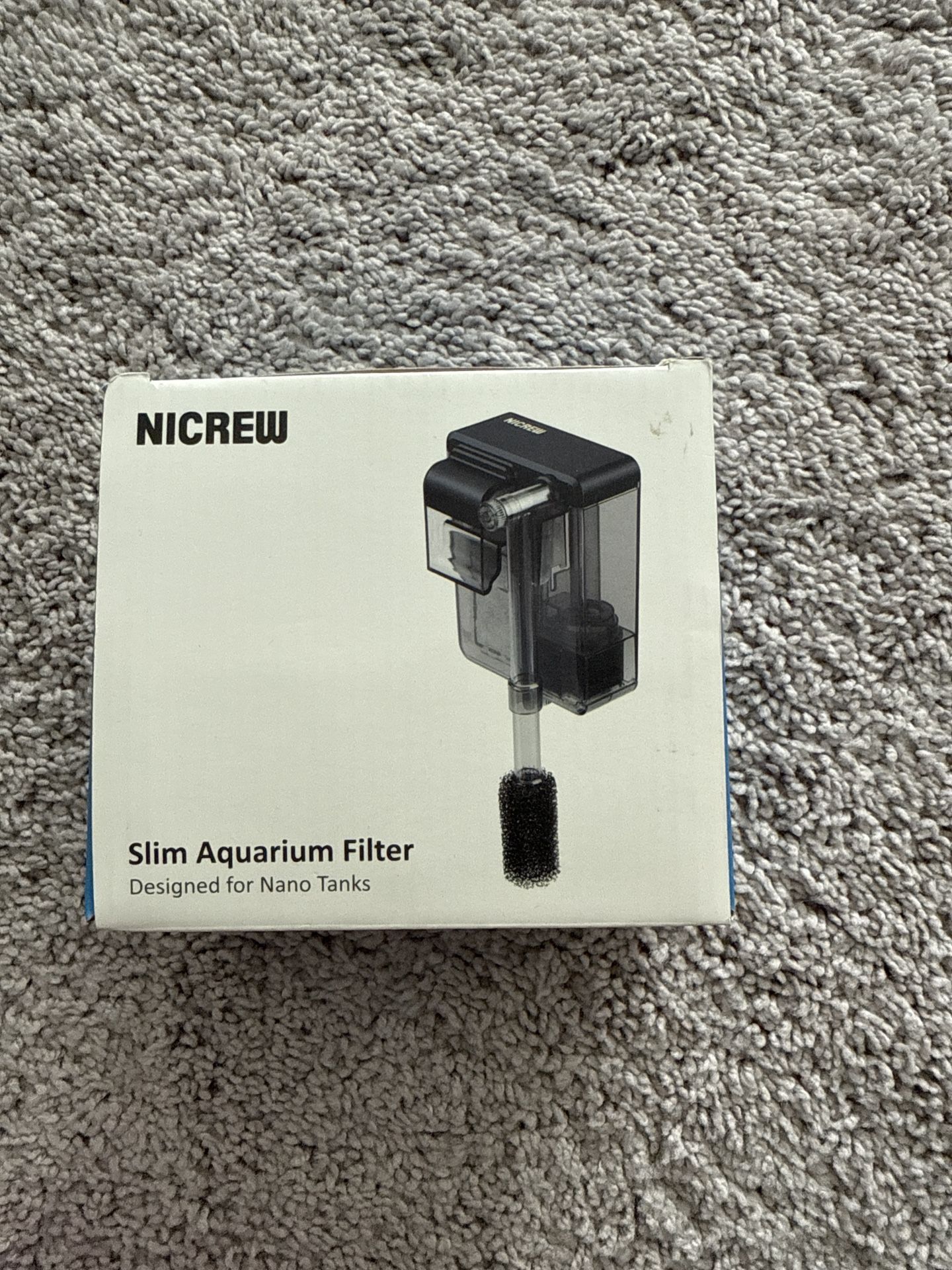 NICREW Slim Aquarium Filter – Brand New, Sealed | For Nano Tanks