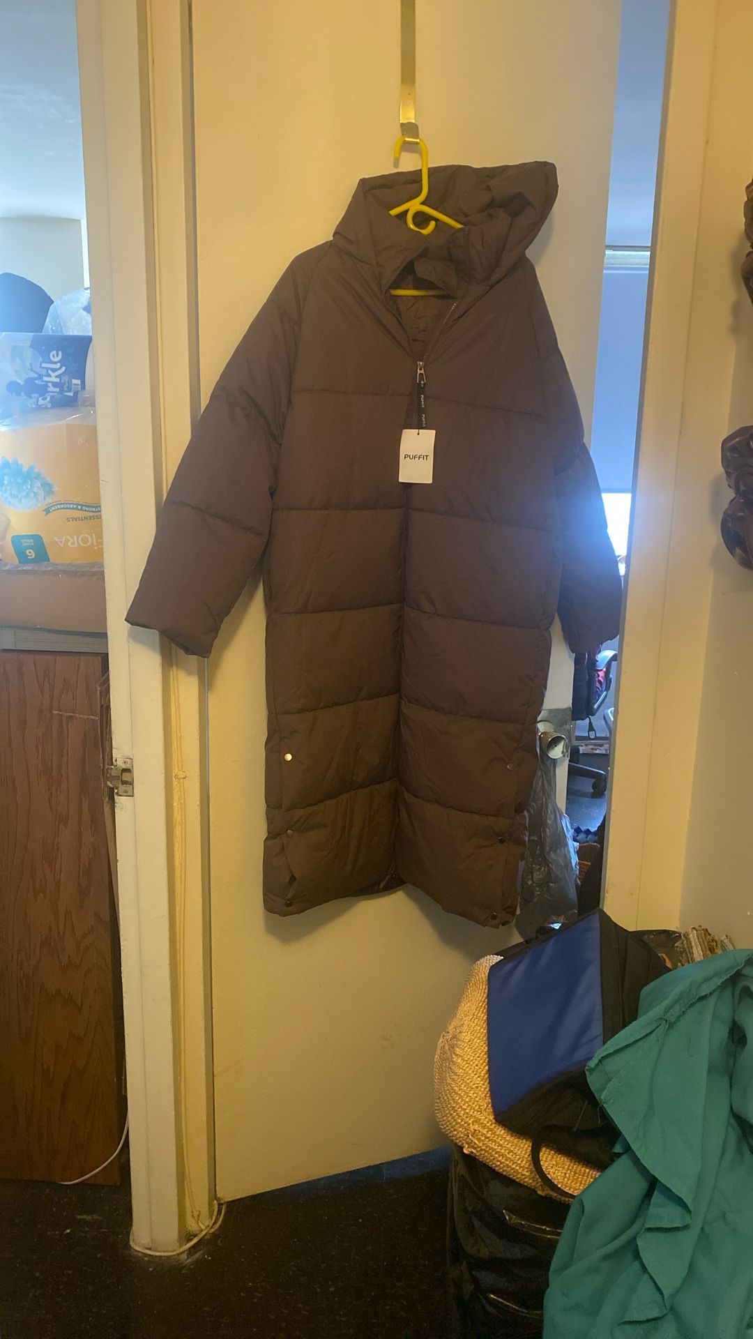 Puffit Brown Long Coat