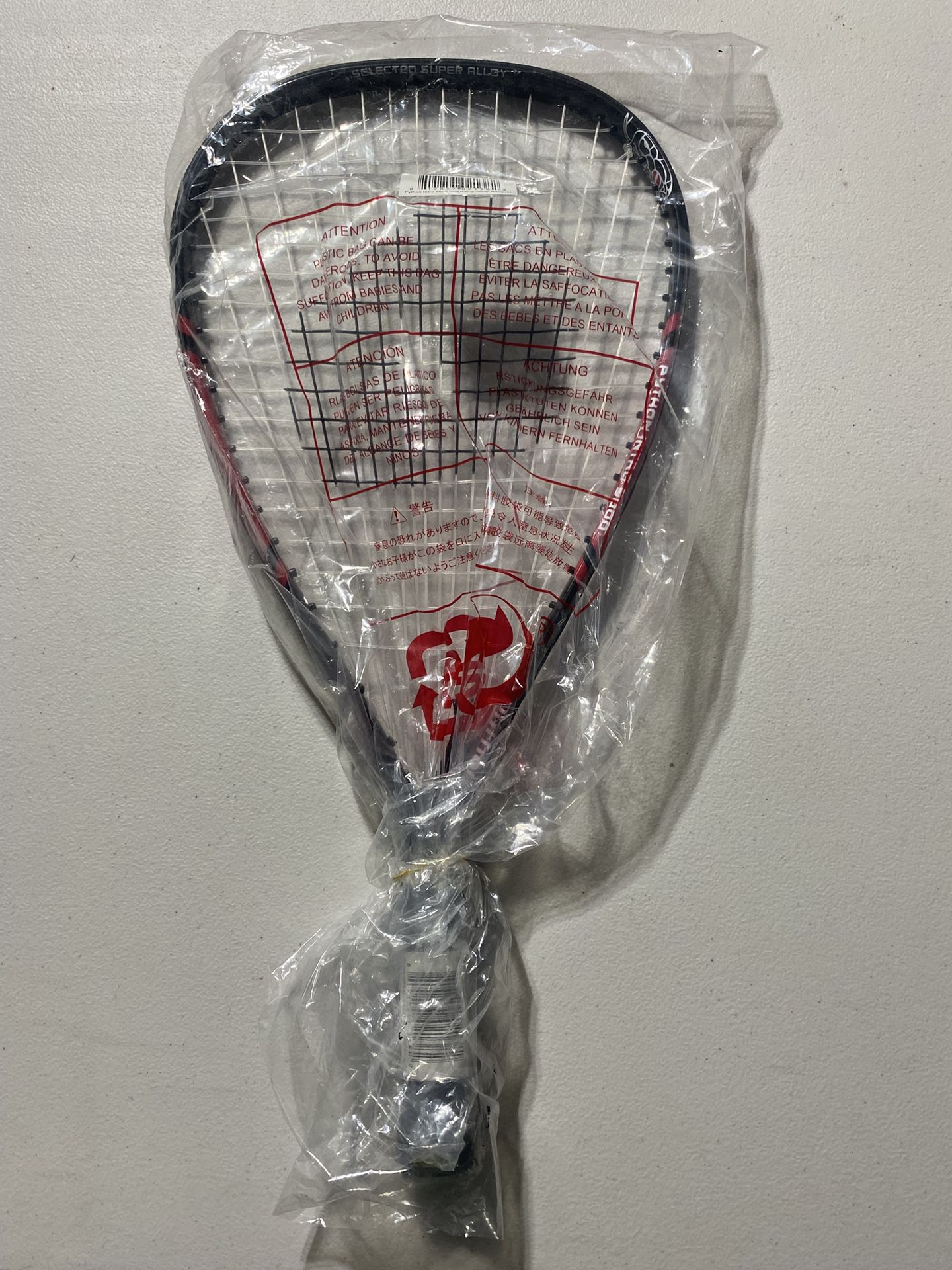 Python Intro 5000 Red Racquetball Racquet