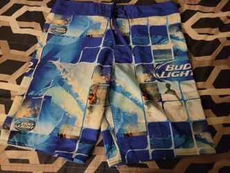 BUD-LIGHT BEER BOARDSHORTS SZ 36-38 NEW