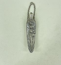 Antique Gorham Sterling Silver Lily Of The Valley Perfume Bottle