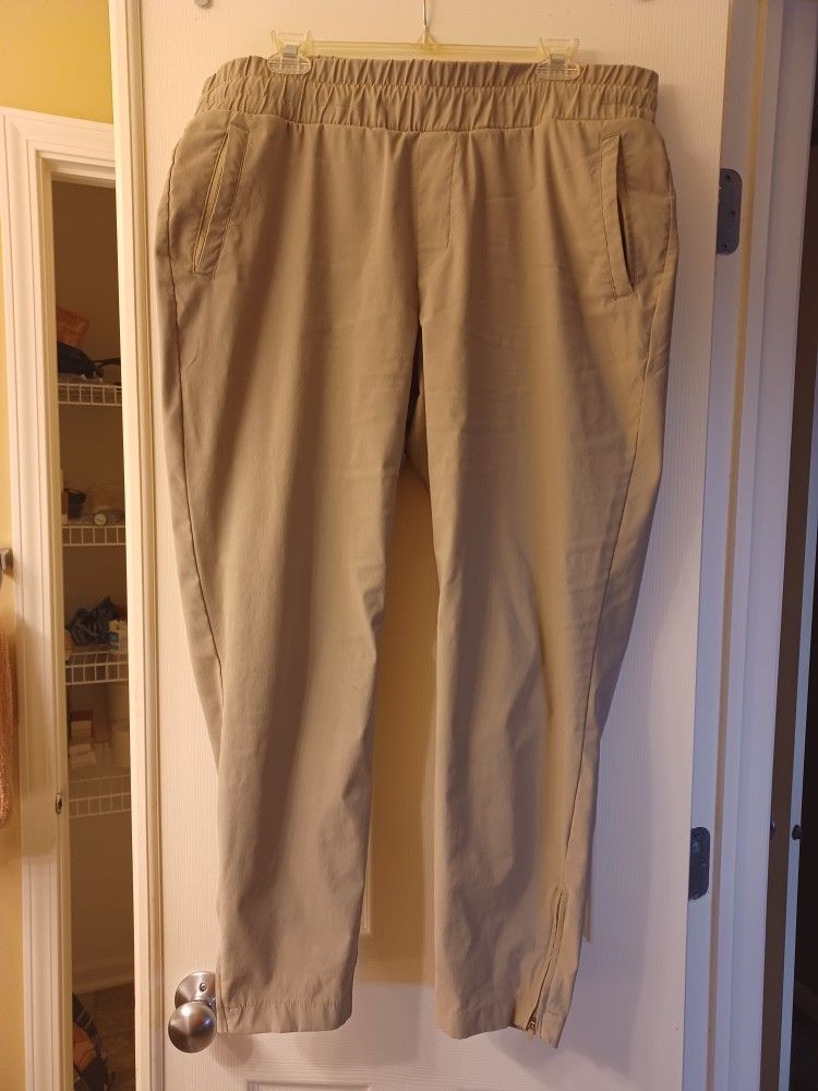 Women's XL Khaki Joggers