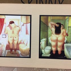 Fernando Botero Art “the Bath” 