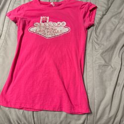 Pink Las Vegas Shirt Size Medium 