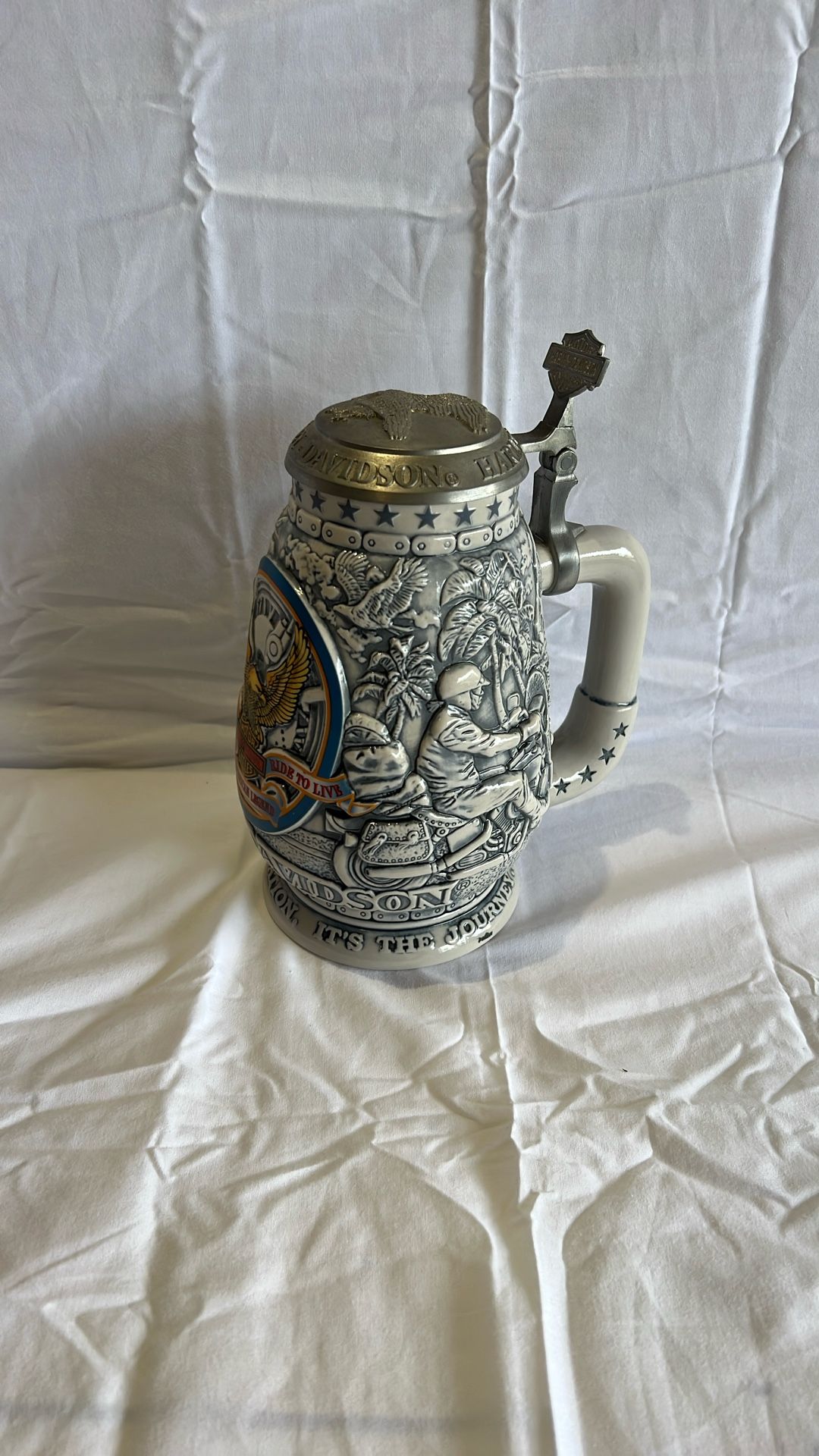 Vintage Harley Davidson Beer Stein