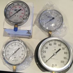 VARIOUS BOILER TEMPERATURE PRESSURE GAUGES