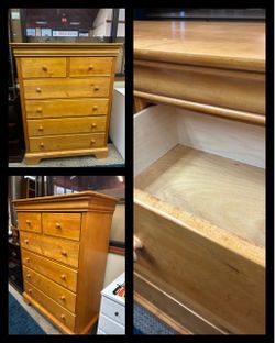 Solid wood, 6 drawer chest