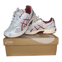ASICS White/Red / Dahlia