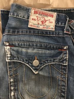True Religion "Joey" Distressed Men' Jeans...(Size 33)...