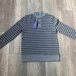 Brand New Cherokee Grey and Black Strip Sweater