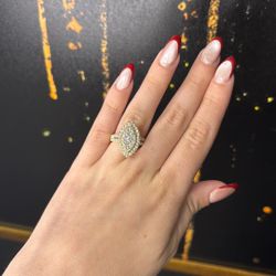 14kt Lab Diamond Engagement Ring 