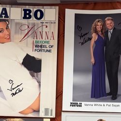 Vanna  White Signed Items  Photos Magazine 