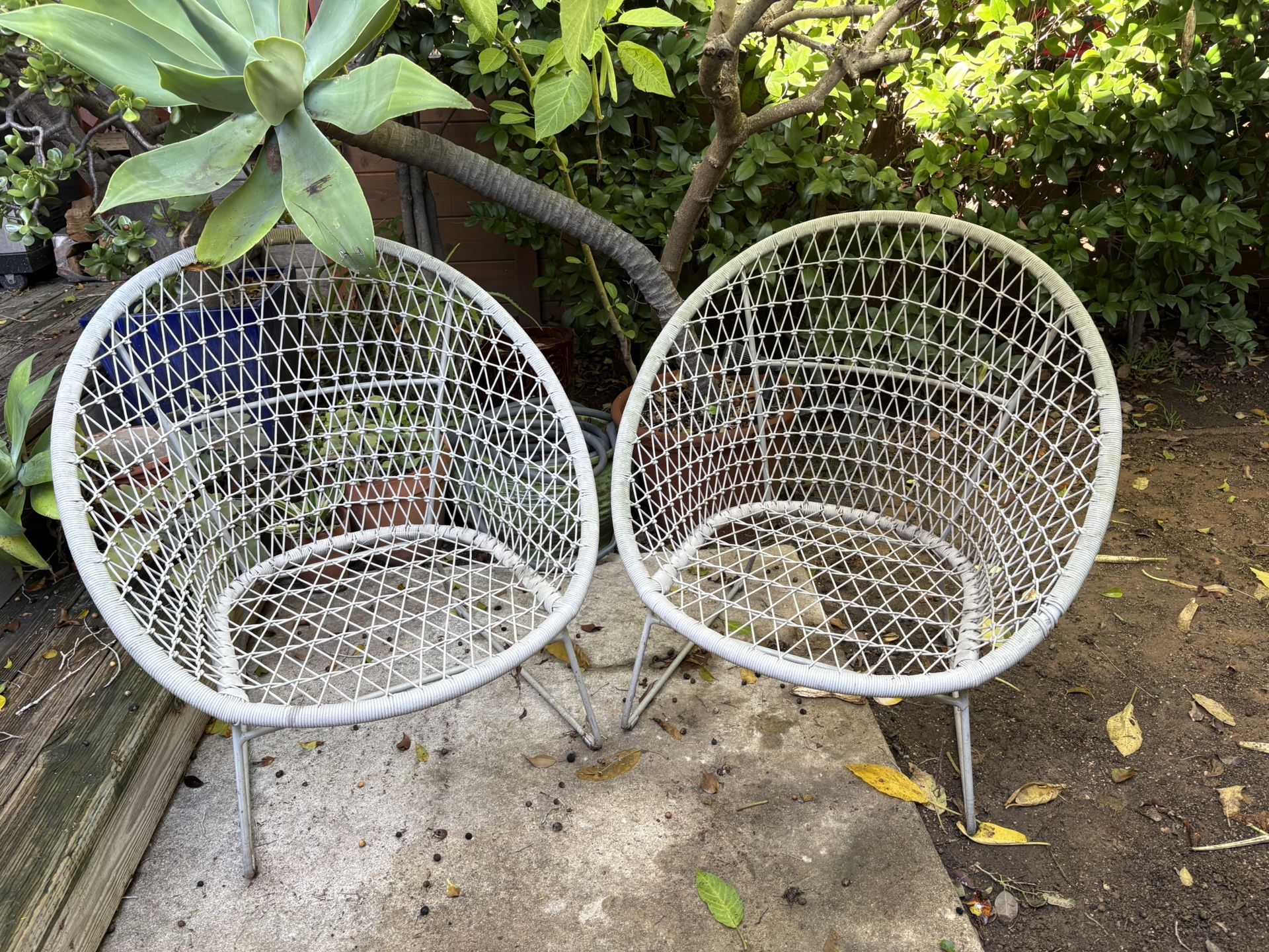 Acapulco Chairs (Pair) – Vintage Buff Patina – Mar Vista Pickup