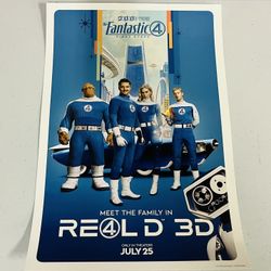 Fantastic 4: First Steps Marvel B&B Theaters Original Movie Theater Promo Poster